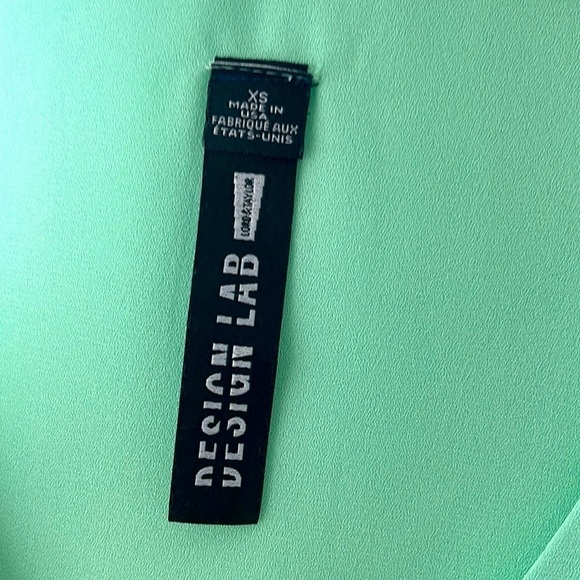 ❤️ 🆕 DESIGN LAB Aqua Blouse Size XS - Picture 4 of 5